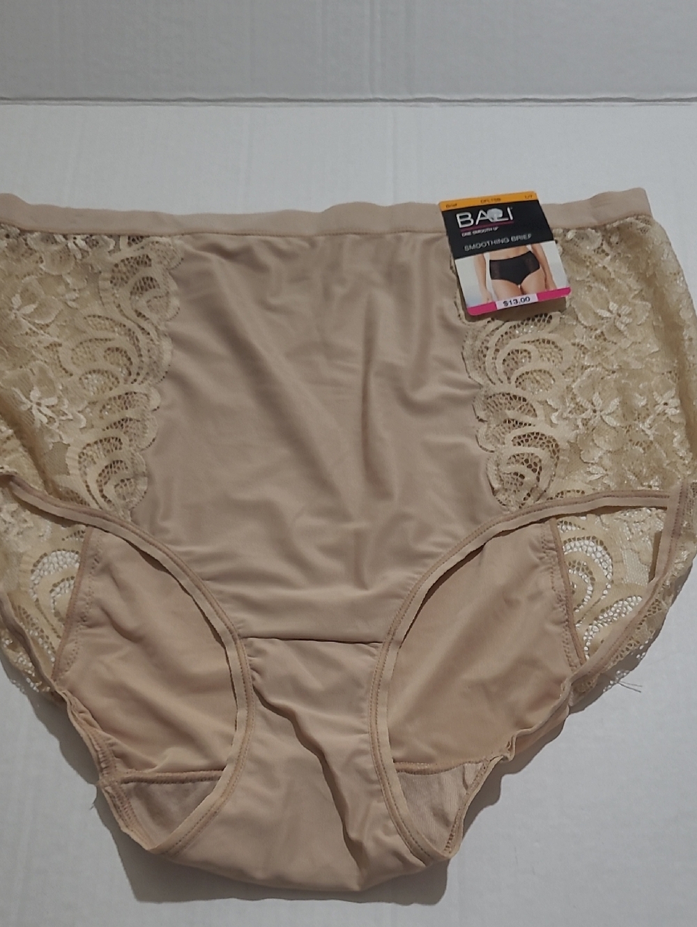 Bali Nude Lace High-Waist Briefs